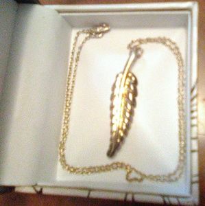 Sterling Leaf Charm w/ Sterling Chain